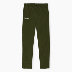 Nylon Logo Pants – Olive