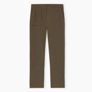 Relaxed Fit Nylon Pants – Brown